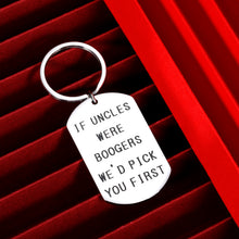 Load image into Gallery viewer, VANLOVEMAC Uncle Gifts Keychain, Funny Uncle Gifts from Niece Nephew, Gag Gifts for Uncle Fathers Day Birthday Gifts for Uncle Christmas Stocking Stuffer