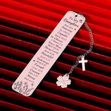 Load image into Gallery viewer, Christian Gifts for Women Baptism Gifts for Girls Daughter Bookmark Stocking Stuffers Bible Bookmark Inspirational Birthday Gifts for Daughter Adult Confirmation First Communion Gifts for Girls