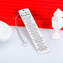 Load image into Gallery viewer, VANLOVEMAC to My Bestie Gifts Bookmark Friend Gifts for Women, Friendship Gifts for Book Lover, Sentimental Gifts for Friends Coworkers Girls Sister Birthday Christmas Graduation Gifts