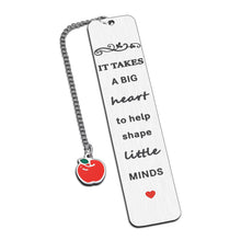Load image into Gallery viewer, VANLOVEMAC Teacher Appreciation Gifts Bookmark for Women Men Book Lovers Thank You Gifts for Preschool Daycare Spanish Teacher Retirement Christmas Graduation Birthday Gift from Students