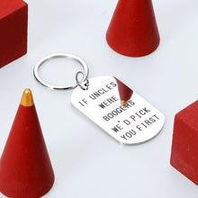 Load image into Gallery viewer, VANLOVEMAC Uncle Gifts Keychain, Funny Uncle Gifts from Niece Nephew, Gag Gifts for Uncle Fathers Day Birthday Gifts for Uncle Christmas Stocking Stuffer