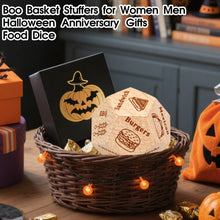Load image into Gallery viewer, VANLOVEMAC Boo Basket Stuffers Food Dice Decision Date Night Dice Couple Gifts for Him Her Anniversary Christmas Birthday Gifts for Boyfriend Girlfriend Husband Wife Stocking Stuffers for Women Men