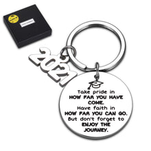Load image into Gallery viewer, Graduation Gifts 2021 Inspirational Keychain for Her Him Women Men Teen Boys Girls Senior Master College Middle High School Nurse Students Grads Gift 2021 Keying for Daughter Son Best Friend BFF