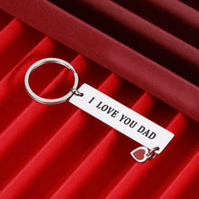 Load image into Gallery viewer, Fathers Day Gift Dad Keychain from Son Daughter Birthday Appreciate Gifts for Daddy Step dad Father in Law from Stepdaughter Stepson Papa i Love You Dad Wedding Christmas Gifts Key Ring