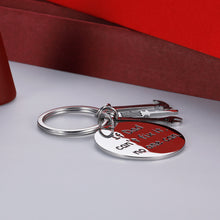 Load image into Gallery viewer, Dad Gift for Father In Law Stepfather Funny Birthday Keychain Retirement Gifts for Papa If Dad Can’t Fix It No One Can Step Dad Christmas Wedding Fathers Day Keyring