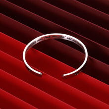 Load image into Gallery viewer, VANLOVEMAC Funny Mom Bracelet for Mothers Day Best Friend Women Her Sister Birthday Cuff for Nurse Graduation A Wise Woman Once Said and She Live Divorce Gifts Friendship Christmas Gift