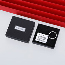 Load image into Gallery viewer, Gift for Brother Keychain Birthday Gifts from Brother Sister Big Brother Little Brother New Brother Gifts for Boys Christmas Wedding B is for Brother