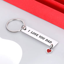 Load image into Gallery viewer, Fathers Day Gift Dad Keychain from Son Daughter Birthday Appreciate Gifts for Daddy Step dad Father in Law from Stepdaughter Stepson Papa i Love You Dad Wedding Christmas Gifts Key Ring