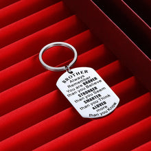 Load image into Gallery viewer, Christmas Gif Inspirational Keychain Stocking Stuffers for Granddaughter from Grandma Grandpa Grandparents from Mimi Mamaw Nana Always Remember You Are Braver Valentine's Day
