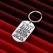 Load image into Gallery viewer, Boss Birthday Keychain for Mentor Supervisor Leader Appreciation Gift Thank You Gifts Mentor Retirement Gift Leaving Gift from Coworker Colleague Farewell to be leader Christmas