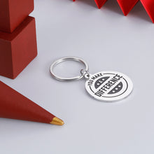 Load image into Gallery viewer, Thank You Gift Keychain for Yourself Coworker Volunteer Appreciation Gifts for Colleague Coach Mentor Employee Staff Gift You Make a Difference Christmas Inspirational Keyring Stocking Stuffer