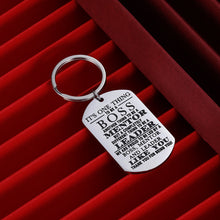 Load image into Gallery viewer, Boss Birthday Keychain for Mentor Supervisor Leader Appreciation Gift Thank You Gifts Mentor Retirement Gift Leaving Gift from Coworker Colleague Farewell to be leader Christmas