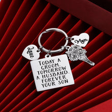 Load image into Gallery viewer, Wedding Gift for Mom Dad from Adult Son Groom to Mother Father in Law from Stepson Son in Law Today a Groom Tomorrow a Husband Forever Your Son