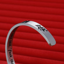 Load image into Gallery viewer, VANLOVEMAC Funny Mom Bracelet for Mothers Day Best Friend Women Her Sister Birthday Cuff for Nurse Graduation A Wise Woman Once Said and She Live Divorce Gifts Friendship Christmas Gift