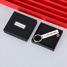 Load image into Gallery viewer, Fathers Day Gift Dad Keychain from Son Daughter Birthday Appreciate Gifts for Daddy Step dad Father in Law from Stepdaughter Stepson Papa i Love You Dad Wedding Christmas Gifts Key Ring
