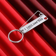 Load image into Gallery viewer, Gifts for Dad Keychain from Son Daughter Fathers Day Gift Daddy Birthday Appreciate for Step dad Father in Law from Stepdaughter Stepson Papa i Love You Dad Wedding Christmas Gifts