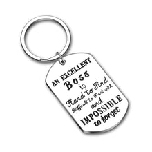 Load image into Gallery viewer, Boss Appreciation Gift Birthday Keychain for Supervisor Leader Thank You Gifts Mentor Retirement Gift Leaving Gift from Coworker Colleague Farewell a Truly Great Boss Is Hard To Find Christmas Key Rin
