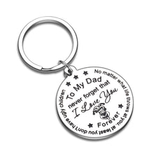 Load image into Gallery viewer, Dad Gift from Son Daughter Funny Inspirational Keychain for Him Men from Stepdaughter Stepson No Matter What Life Throws At You, At Least You Don’t Have Ugly Children from Teenage Keyring