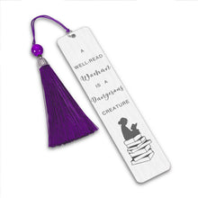 Load image into Gallery viewer, Inspirational Gifts Graduation Bookmark with Tassel for Women Mom Wife Sister Girlfriend Daughter Feminism Book Lover Reader Teacher Student Metal Bookmarks for Office Book Club Birthday Anniversary