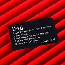 Load image into Gallery viewer, I Love You to Father Gift from Daughter for Dad Husband Christmas Birthday Father's Day Wedding Wallet Insert Card for Stepdad Dad To Be Father Of The Bride Stocking Stuffers Present from Kids