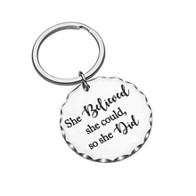 Load image into Gallery viewer, Inspirational Graduation Gift for Nurse Graduate Students Girls Teen Best Friend BFF Women She Believed She Could so She Did Keychain Birthday Gift for Girl Friends Daughter Sister Mother Key Ring