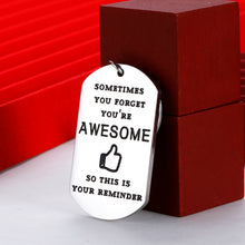 Load image into Gallery viewer, Funny Inspirational Keychain Thank You Christmas Gifts for Friend BFF Coworker Women Men Birthday Graduation Gift for Daughter Son from Dad Mom Teacher Student Her Him Teen Girls Boys Friendship