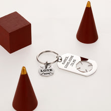 Load image into Gallery viewer, Firefighter Gifts New Driver Keychain for Men Dad Father Husband Boyfriend Hero Gift from Mom Girlfriend Wife Police Fireman Grandpa Always Come Home to Me I Love You Keyring