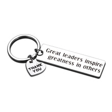 Load image into Gallery viewer, Boss Christmas Keychain Appreciation Gifts for Leaders Mentor Supervisor Men Women Office Birthday Thank You Leaving Going Away Retirement Gift for Manager Him Her from Coworker Colleague Farewell