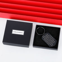 Load image into Gallery viewer, To My Man Keychain Anniversary Gif for Boyfriend Husband Men Him I Love You Couple Gifs for Birthday Valentines Day Wedding Funny Christmas Hubby Stocking Stuffers from Girlfriend Wife Wifey