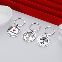 Load image into Gallery viewer, 3PCS Teacher Appreciation Gifts Keychain Thank You Gift Graduation for Women Men Best Teachers Keyring for Preschool Teachers Birthday Gift Back to School Nana Christmas Valentines Day