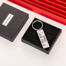 Load image into Gallery viewer, 11 Steel Anniversary Gif for Her Him Funny Couple Keychain for Women Men from Husband Wife Boyfriend Girlfriend Wedding Gifs i Steel Love You Keyring