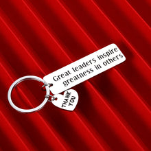 Load image into Gallery viewer, Boss Christmas Keychain Appreciation Gifts for Leaders Mentor Supervisor Men Women Office Birthday Thank You Leaving Going Away Retirement Gift for Manager Him Her from Coworker Colleague Farewell