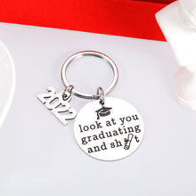 Load image into Gallery viewer, Graduation Gifts for Him Class of 2022 Funny Keychain for Boys Women Men Student Grad College University High Senior Middle School Teen Best Friend Son Daughter Birthday Gift