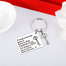Load image into Gallery viewer, Thank You Gifts Keychain Employee Coworker Gift for Women Men Boss Ladies Team Employee Appreciation Retirement Going Away Farewell Leaving Office Stuff Bosses Day Birthday Christmas Goodbye Gift