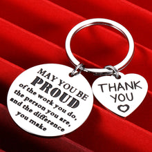 Load image into Gallery viewer, Coworker Appreciation Gift Keychain Thank You Gifts for Colleague Boss PM Manager Employee Motivation Present Goodbye Farewell Going Away Retirement Thanksgiving Christmas Gifts for Coach Teacher