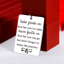 Load image into Gallery viewer, Graduation Gifts for Her Him Class of 2022 Inspirational Keychain for Boys Girls College High School Grads Senior 2022 Nurse Student Master Gift for Son Daughter Women Men Best Friend Teen Birthday