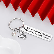 Load image into Gallery viewer, Memorial Gift Keychain for Loss Loved One Sympathy Gift Bereavement Gifts Angel Jewelry Remembrance Grieving Present for Loss Mother Father Mom Dad Sister Grandfather Granddaughter Passed Away
