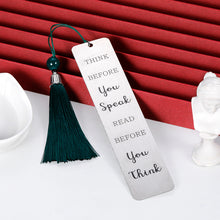 Load image into Gallery viewer, Birthday Gifts Bookmark with Tassel for Him Her Men Women Friend Book Lover Nurse Student Teacher Book marker with Meaningful Quote Christmas Anniversary Graduation Gifts for Daughter Son from Mom Dad