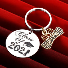 Load image into Gallery viewer, Graduation Gifts Class of 2021 Keychain for College High School Junior Senior Students Nurse Law Graduate Friend Men Women Inspirational Key-Chain Graduation Keepsake Present for Her Him Daughter Son