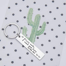 Load image into Gallery viewer, Drive Safe Keychain for Him Her Trucker Dad Boyfriend Husband I Need You Here With Me Engraved Key Tag Birthday Anniversary Christmas Gift for Couples Men Women New Driver Friend