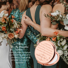 Load image into Gallery viewer, Daughter Gifts from Mom Dad Compact Mirror Stocking Stuffers for Teen Girls Birthday Makeup Pocket Mirror for Stepdaughter Granddaughter Unique Wedding Graduation Gifts