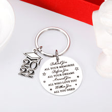 Load image into Gallery viewer, 2022 Graduation Gifts Keychain for Him Her Class of 2022 Inspirational Gift for Women Men Boys Teen Girl High School College Son Daughter from Mom Dad Best Friend Senior 2022 Grads Birthday Christmas