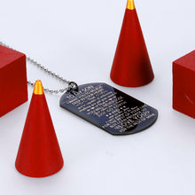 Load image into Gallery viewer, Chain to My Son Inspirational Tag Necklace with Keychain Son Gifts from Dad Mom Christmas Birthday I Love You Stocking Stuffers Graduation Father's Day Gifts for Adult Men Stepson Teen Boys Him