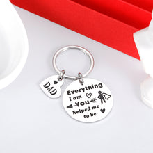 Load image into Gallery viewer, Father’s Day Gifts Keychain for dad Daddy Stepdad from Daughter Son Kids First Time Father Dad-to-be Gift for Husband Hubby from Wife Girlfriend Birthday Valentine Wedding Gifts for Men Him