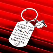 Load image into Gallery viewer, 2022 Graduation Gifts for Her Him Class of 2022 Inspirational Keychain for Boys Girls College High School Student Grads Senior Son Daughter Nurse Master Gift for Women Men Best Friend Teen Christmas Birthday