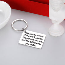 Load image into Gallery viewer, Coworker Leaving Colleague Farewell Boss Keychain Gifts for Friend Going Away Goodbye Inspirational Appreciation Christmas Retirement Gift for Volunteer Employee Social Worker Birthday Women Men