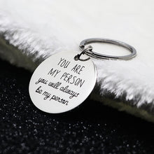 Load image into Gallery viewer, Best Friend Christmas Gifts Keychain Pendant- You Are My Person Key Ring Charm, Best Gift for Friends Girlfriend Boyfriend and Couples BFF and Loved Ones (Gift Package)