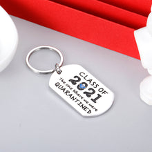 Load image into Gallery viewer, Funny Graduation Quarantine Gifts Class of 2021 Keychain for Women Men Friend High School College Students Teacher Nurse Law Doctor Graduates Inspirational Key-chain Graduation Keepsake Present for Her Him