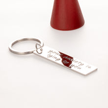Load image into Gallery viewer, Inspirational Gift Keychain for Best Friend Encouragement Birthday Gifts for Her Him Girl Women Men Motivational AA Gift Your Anxiety is Lying to You Keyring