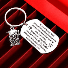 Load image into Gallery viewer, 2022 Graduation Gifts Keychain for Her Him Class of 2022 High School College Students Grads Inspirational Gift for Senior Nurse Boys Girls Master Son Daughter Women Men Keyring Jewelry Birthday